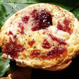 Raspberry Cream Cheese Poppy Seed Muffin